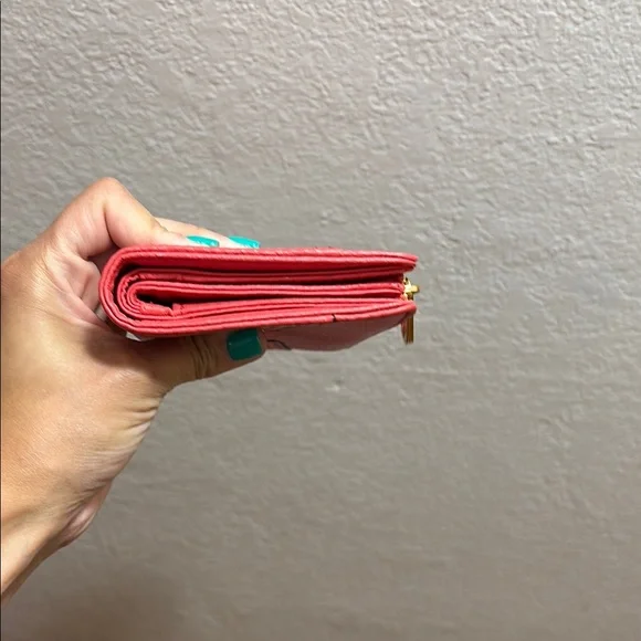 Michael Kors Light/Soft Red Leather Wallet - Picture 6 of 14